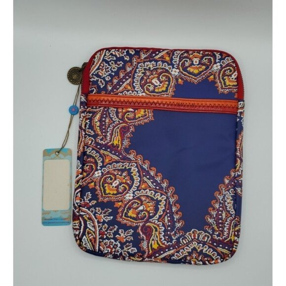 Plenty by Tracy Reese Laptop IPad Computer Bag Colorful Canvas Paisley NWT - Picture 3 of 9